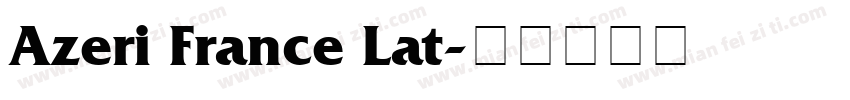 Azeri France Lat字体转换